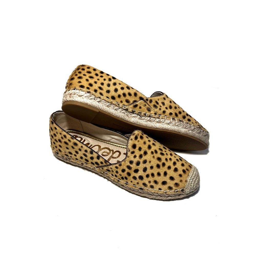 🎉HP 🎉NIB Sam Edelman Kesia Tan Cheeta Flats - Picture 5 of 11